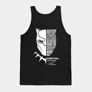 Chadwick Boseman Black Panther Quote white Tank Top